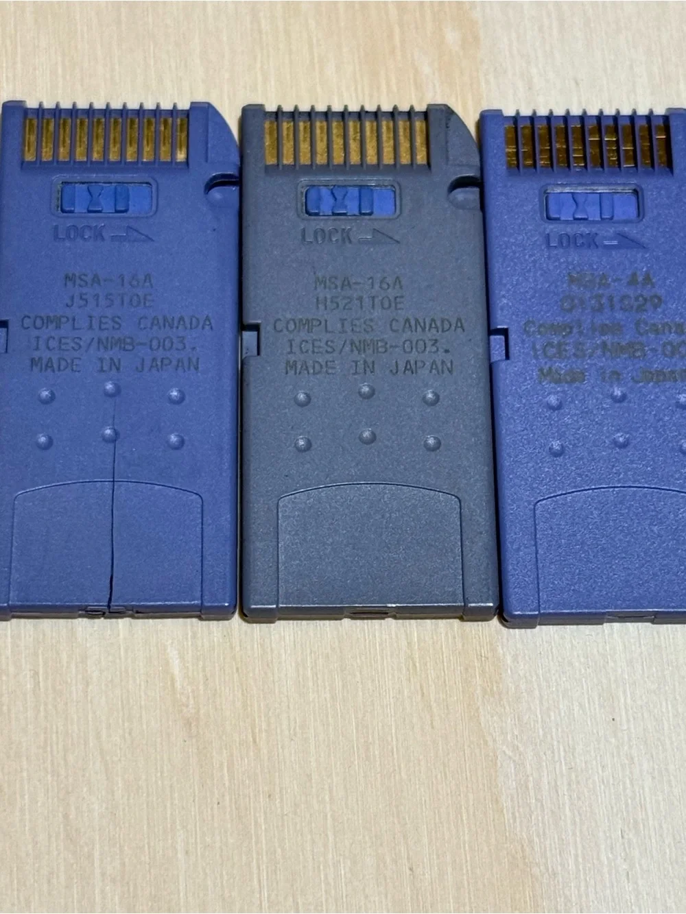3-Sony 4/16MB Memory Stick Cards OEM UNTESTED Preowned Read Description Below!